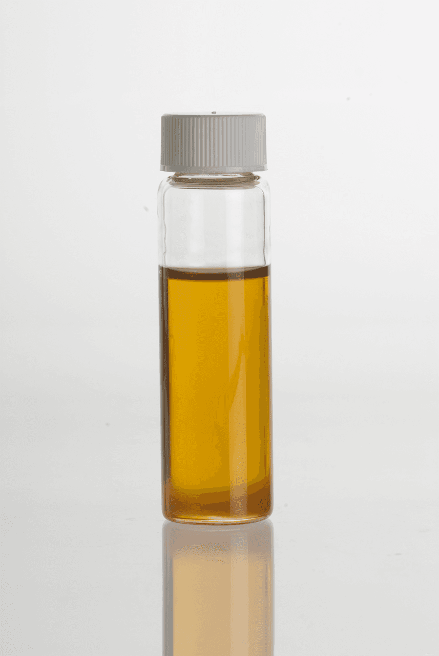Myrrh essential oil, distilled from raw resin tears.